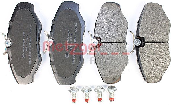 METZGER 1170110 Bremsbelagsatz, Scheibenbremse